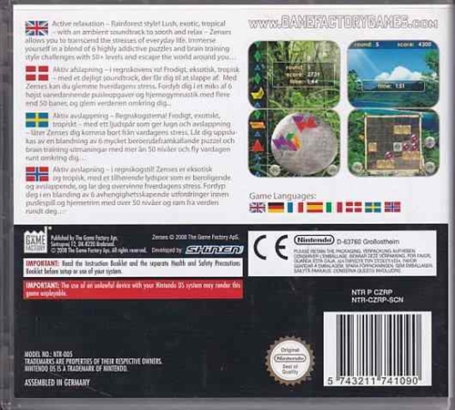Zenses Rainforest - Nintendo DS (A Grade) (Genbrug)